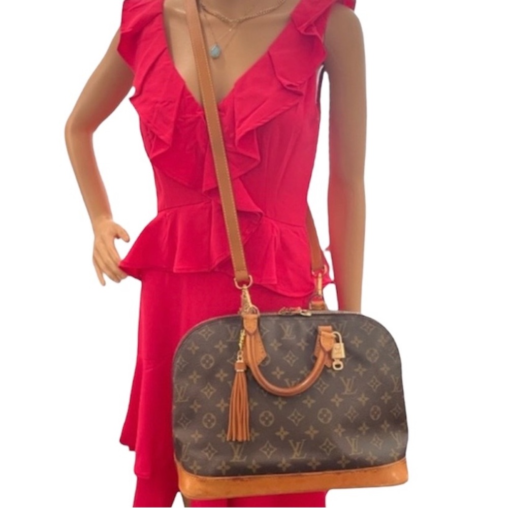 Louis Vuitton Monogram ALMA PM SATCHEL BAG ~💯 Authentic - Picture 13 of 16